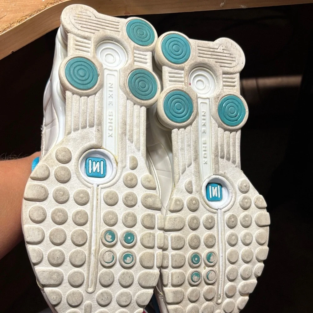 Nike Blue and White Sneakers - Picture 3 of 4